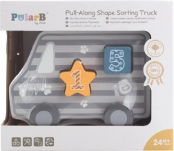 Holz-Ziehtier und Steckspiel – Lastwagen