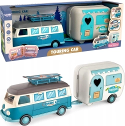 Woopie Wohnwagen XL pro Puppen Camping-Set mit Anhänger
