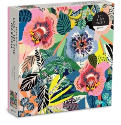 GALISON quadratisches Puzzle Verloren im Garten 500 Teile