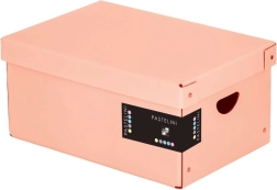 Große Laminobox PASTELINI in Aprikosenfarbe