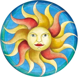 Rundes Puzzle CURIOSI Picoli Sonne 33 Teile