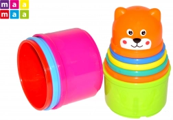 Stapelturm aus Bechern, 9 Stück