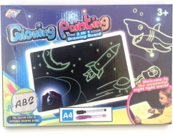 Leuchtendes Zeichenbrett A4 für Kinder – leuchtet im Dunkeln