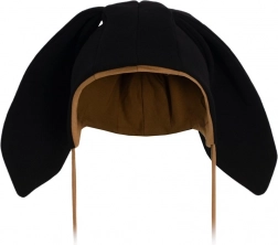 Baby-Baumwollmütze mit Öhrchen NEW BABY Favorite schwarz