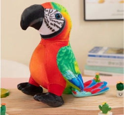 Plüschroter Papagei 20 cm