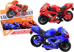 Sportmotorrad mit Reibungsantrieb, Licht und Ton, 2 Farben