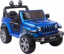 Fahrbares batteriebetriebenes Auto, blau lackiert, 4x4