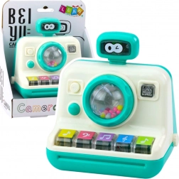 Interaktive Kamera Klavier Rassellichter Klänge Weiß Grün