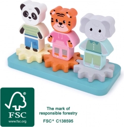 Holz-Steckspiel Dschungelfreunde SMALL FOOT
