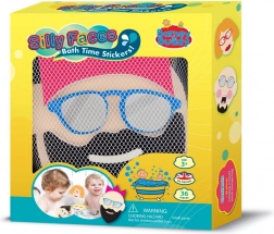 Bade-Schaumaufkleber – lustige Gesichter