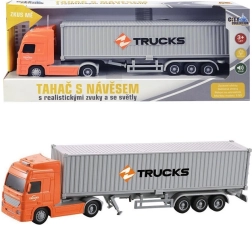 Lkw mit Container mit Licht und Sound