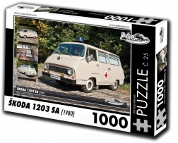 Puzzle Retro-Autos Škoda 1203 SA 1000 Teile