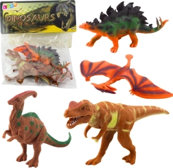Set aus Dinosaurierfiguren T‑Rex, Pteranodon, Stegosaurus und Parasaurolophus – 4 Stück