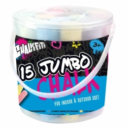 Jumbo Kreiden im Eimer 15 Farben