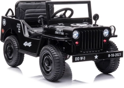 Schwarzes Kinderauto 4x4 mit Akku