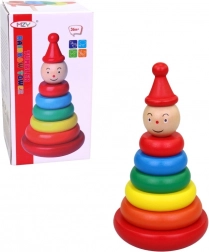 Holzringe auf Stift 17 cm