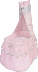 Mobile Puppenwiege mit Baldachin und Decke Sophie – DeCuevas