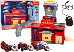 Rettungszentrum mit Feuerwehr und Krankenhaus – Fahrzeugset 6 Stk.