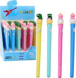 Leuchtender Dinosaurier-Stift mit LED-Beleuchtung und Kappe