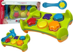 Beidseitiger Lern-Sorter mit Hammer und Formen