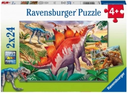 Ravensburger Welt der Dinosaurier Puzzle 2×24 Teile