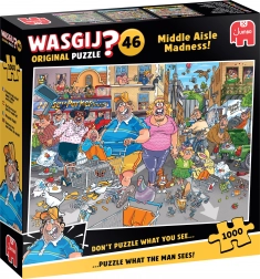 Puzzle JUMBO WASGIJ 46 Der Wahnsinn in der Mittelgasse 1000 Teile