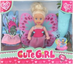 Puppe mit Zubehör 3-in-1 – Meerjungfrau, Fee und Prinzessin