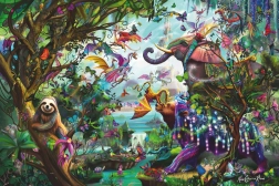 RAVENSBURGER Puzzle Tropische Drachen 4000 Teile