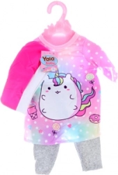 Puppenkleidung – Hose, T‑Shirt und Mützchen