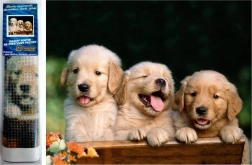 Diamantmosaik – Drei Hunde