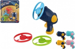 Abschuss-Propeller mit Startpistole, 3 Stk., Kunststoff, Farbmix