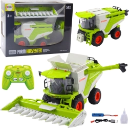 RC-Mähdrescher 2-in-1 mit Maisvorsatz, LED, Sound und Raucheffekt 2,4 GHz