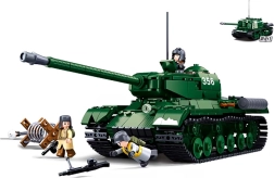 Sluban Schlacht um Budapest – sowjetischer schwerer Panzer IS-2 2-in-1 Bausatz