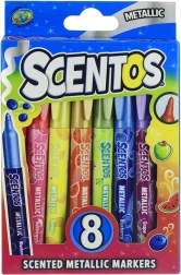 Metallische duftende Marker SCENTOS, Set mit 8 Farben