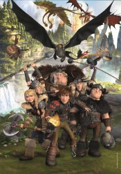 Clementoni Puzzle Drachenzähmen leicht gemacht: Reiter von Berk 180 Teile