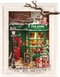 Rolife 3D Holzpuzzle Santas Spielwarengeschäft mit LED-Beleuchtung