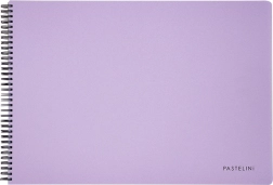 Skizzenblock A3 mit stabiler Spiralbindung, 40 Blatt, violette Farbe