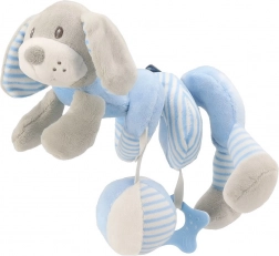 Plüsch-Spirale für Kinderbett BABY MIX Hund blau