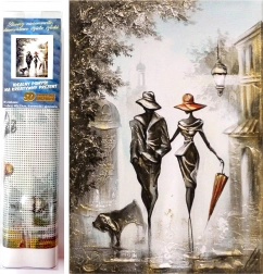 Diamantmalerei Romantischer Spaziergang 30x40 cm