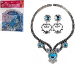 Glitzerndes Kinderschmuck-Set – Halskette und Ohrringe