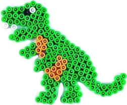 Dinosaurier-Schablone für Bügelperlen 5 mm