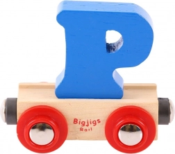 Bigjigs Rail Waggon mit Buchstabe P