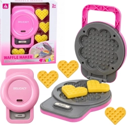 Kinder-Waffeleisen mit Licht- und Soundeffekten, rosa