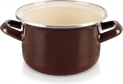 Emaille-Topf BROWN 16 cm, 1,4 l