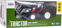 RC-Traktor mit Frontlader, rot 1:24