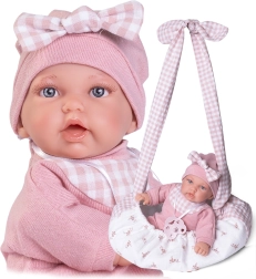 Realistische Puppe Antonio Juan mit weichem Stoffkörper 27 cm