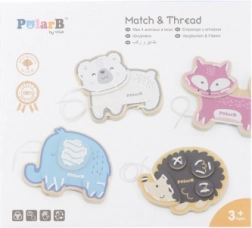 PolarB Fädeltiere – Holzset zur Förderung der Feinmotorik