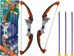 Kinderbogen mit Saugnapfpfeilen grün‑orange, 3 Stk.