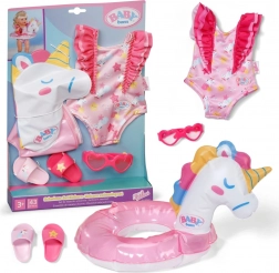 Baby born Schwimmset Einhorn für Puppe 43 cm