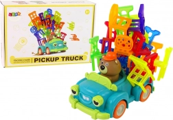 Geschicklichkeitsspiel Fallende Stühle mit fahrendem Auto